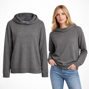 GAP | Hoodie Sweatshirt Gray Cotton Blend Pullover | Size XL | Casual Cozy